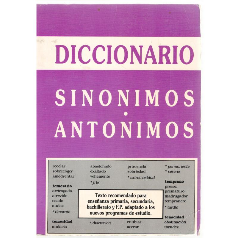 Diccionario de sinónimos y antónimos - Imagen 1