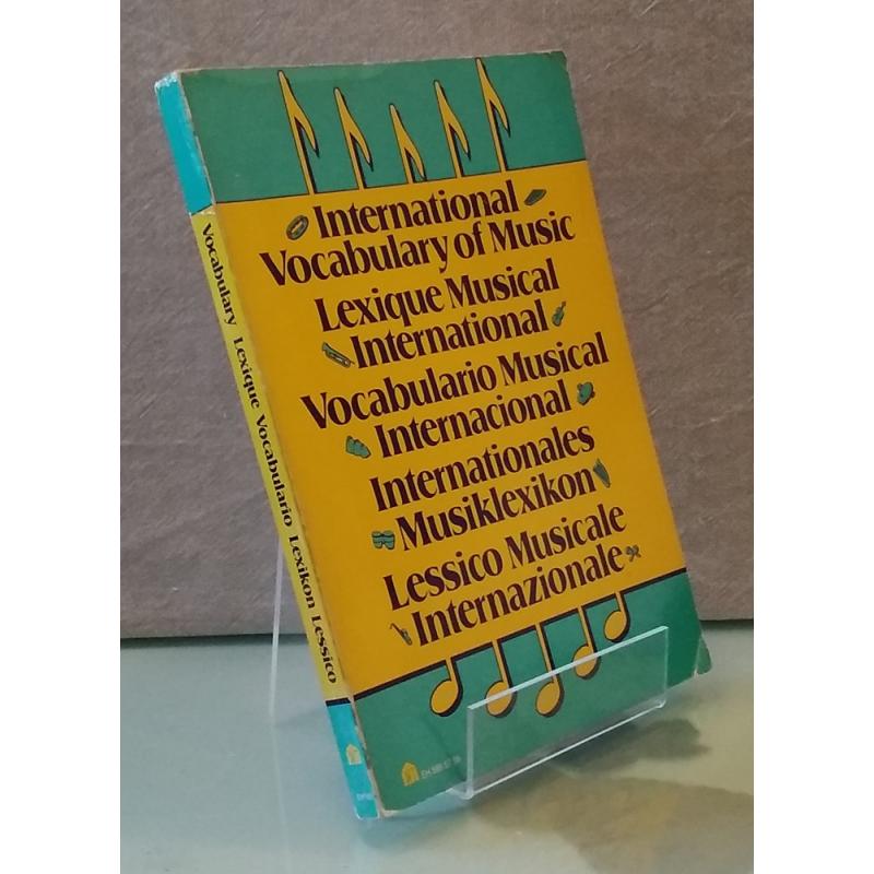 Vocabulario musical internacional. / International Vocabulary of Music / Internationales Musiklexikon / Lessico Musicales Intern